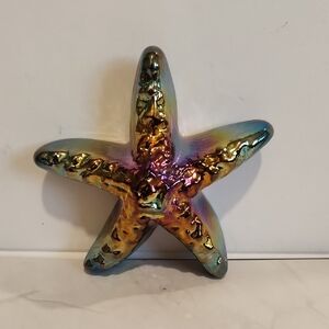 Iridescent Multicolor Starfish Accent Decor - Coastal Shine